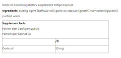 Nutriversum - Valkosipuliöljy - 14g / 60 Kapselia