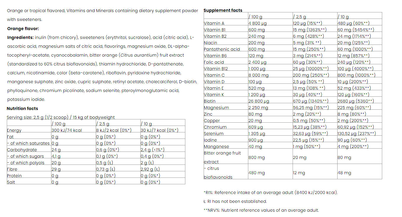 Nutriversum - Multi Powder