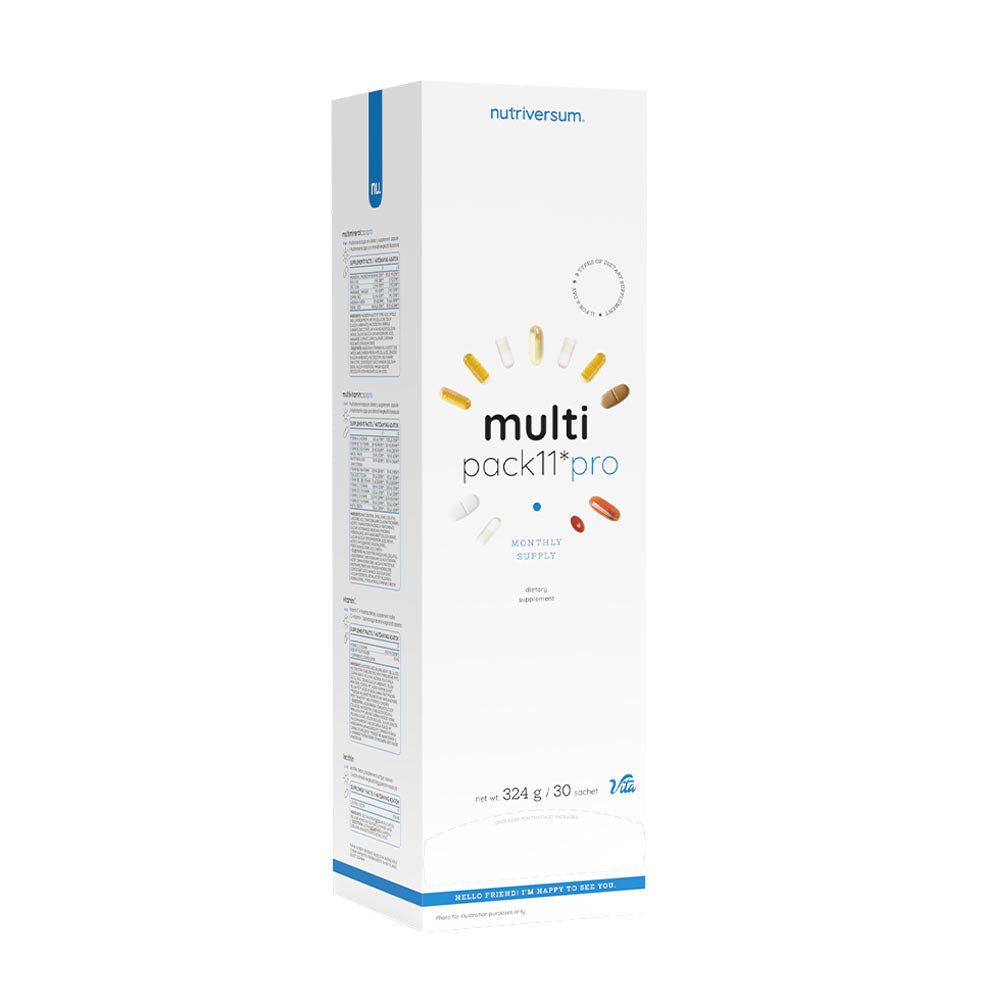 Multi Pack 11 Pro – Komplett Vitaminkomplex baksida näringsinformation