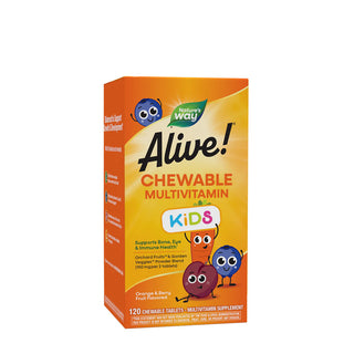Alive! Barnvitaminer 120 tuggtabletter framsida