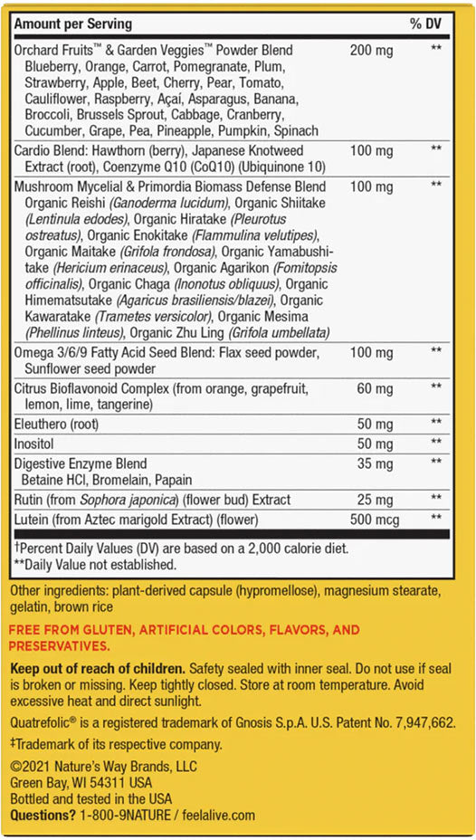 Nature's Way - Alive! Max6 Potency Multivitamin - 90 Caps (KORT DATUM 2026-07-30)