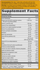Nature's Way Alive! Men's 50+ Ultra Multivitamin baksida