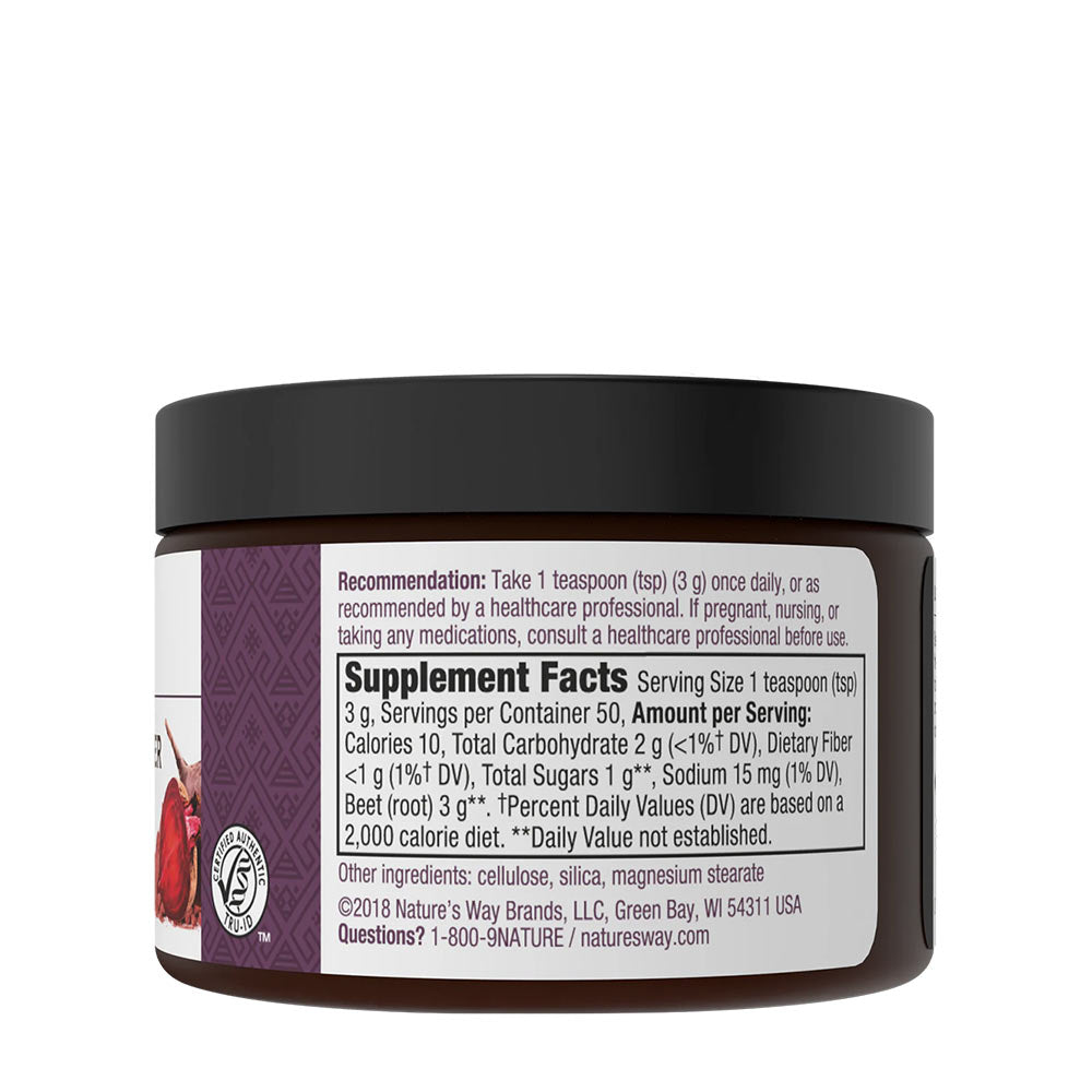 Nature's Way Beet Root näringsfakta