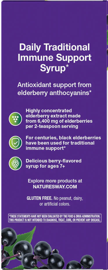 Nature's Way Sambucus 120ml flaska slutresultat