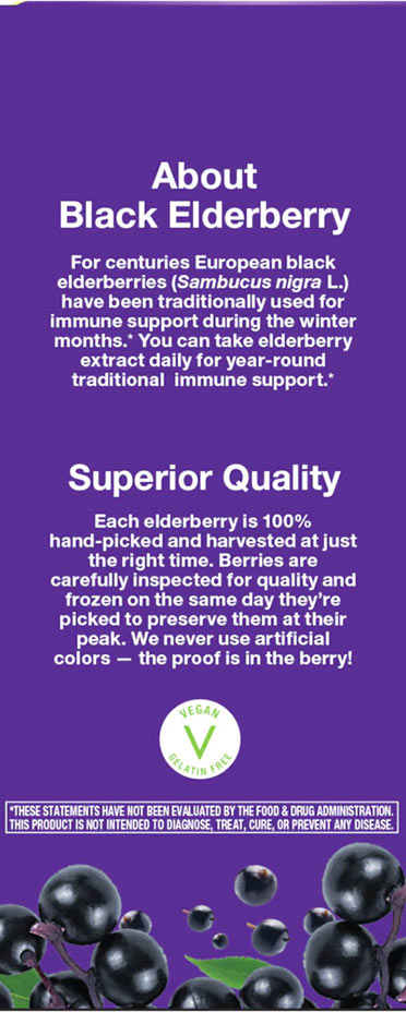 Nature's Way Sambucus produktöversikt