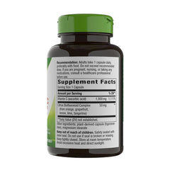 Vitamin C med Bioflavonoider – 100 kapslar baksida