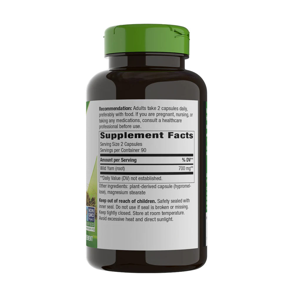 Nature's Way - Wild Yam Root - 180 Caps