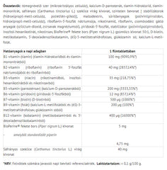 B Complex Extra – 14 B-vitaminer baksida