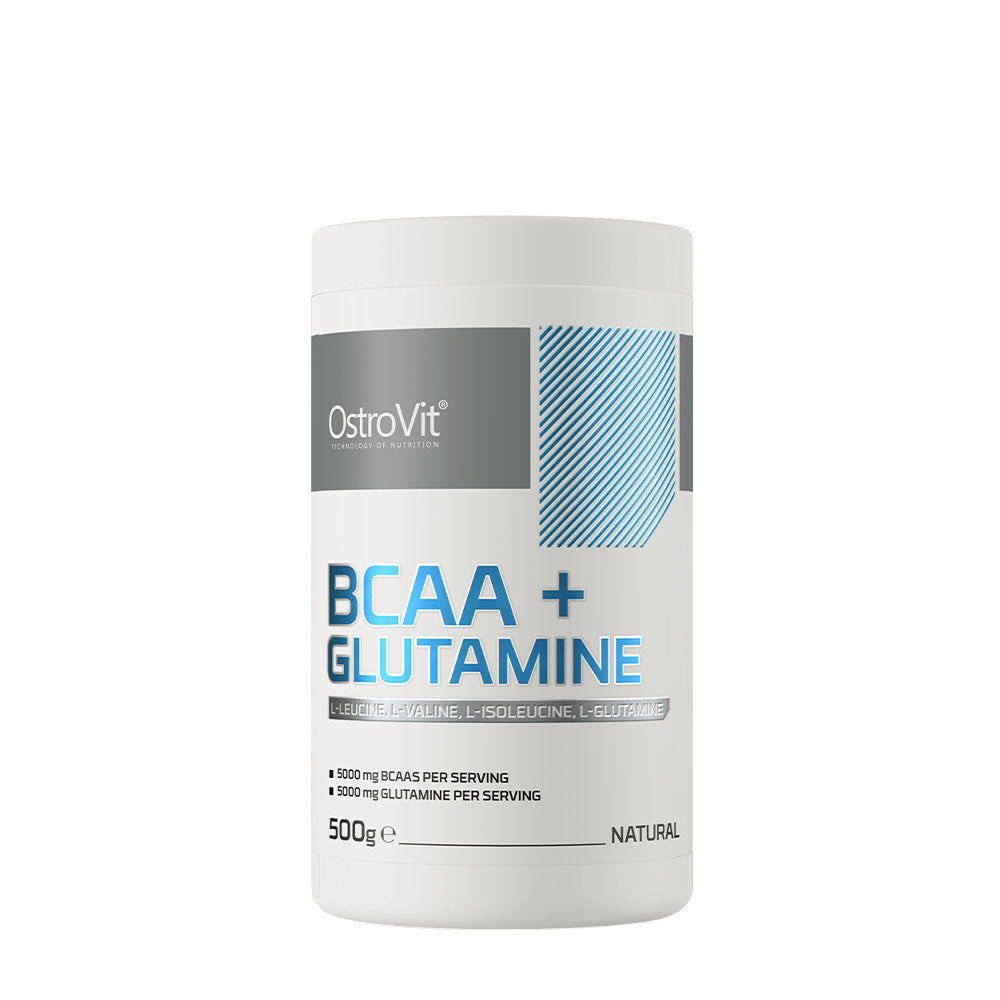 OstroVit BCAA + Glutamine märkning etikett