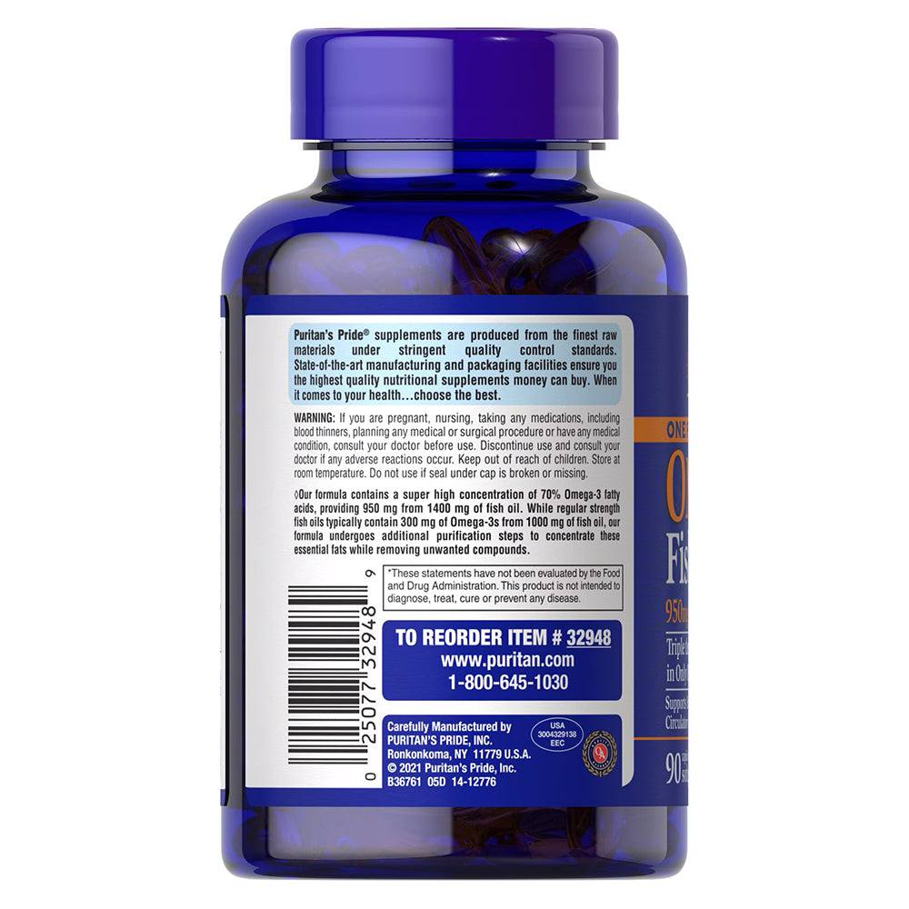 Puritan'S Pride - Omega-3 Fiskolie