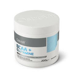 OstroVit - BCAA + Glutamine - 200g (KORT UDLØBSDATO 2026-09-23)