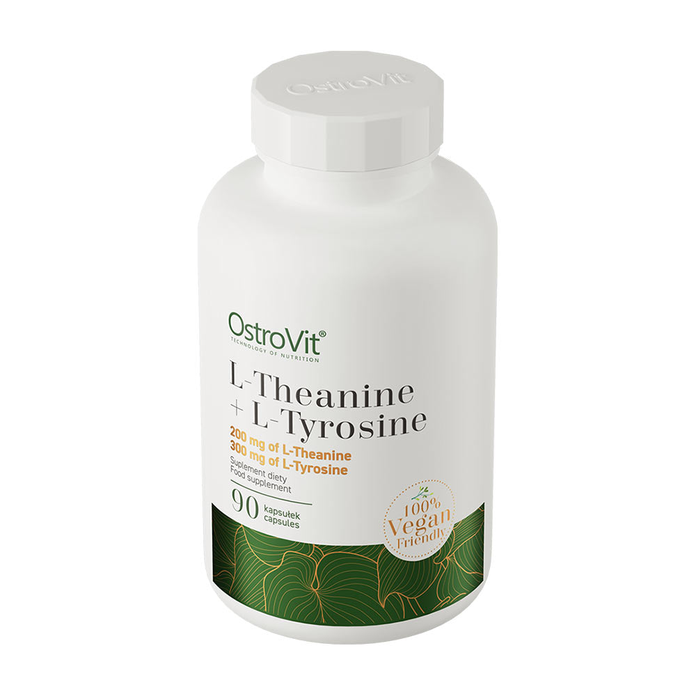 L-Theanine + L-Tyrosine ingredienser etikett