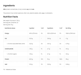 Protein Pulver – Choklad framsida