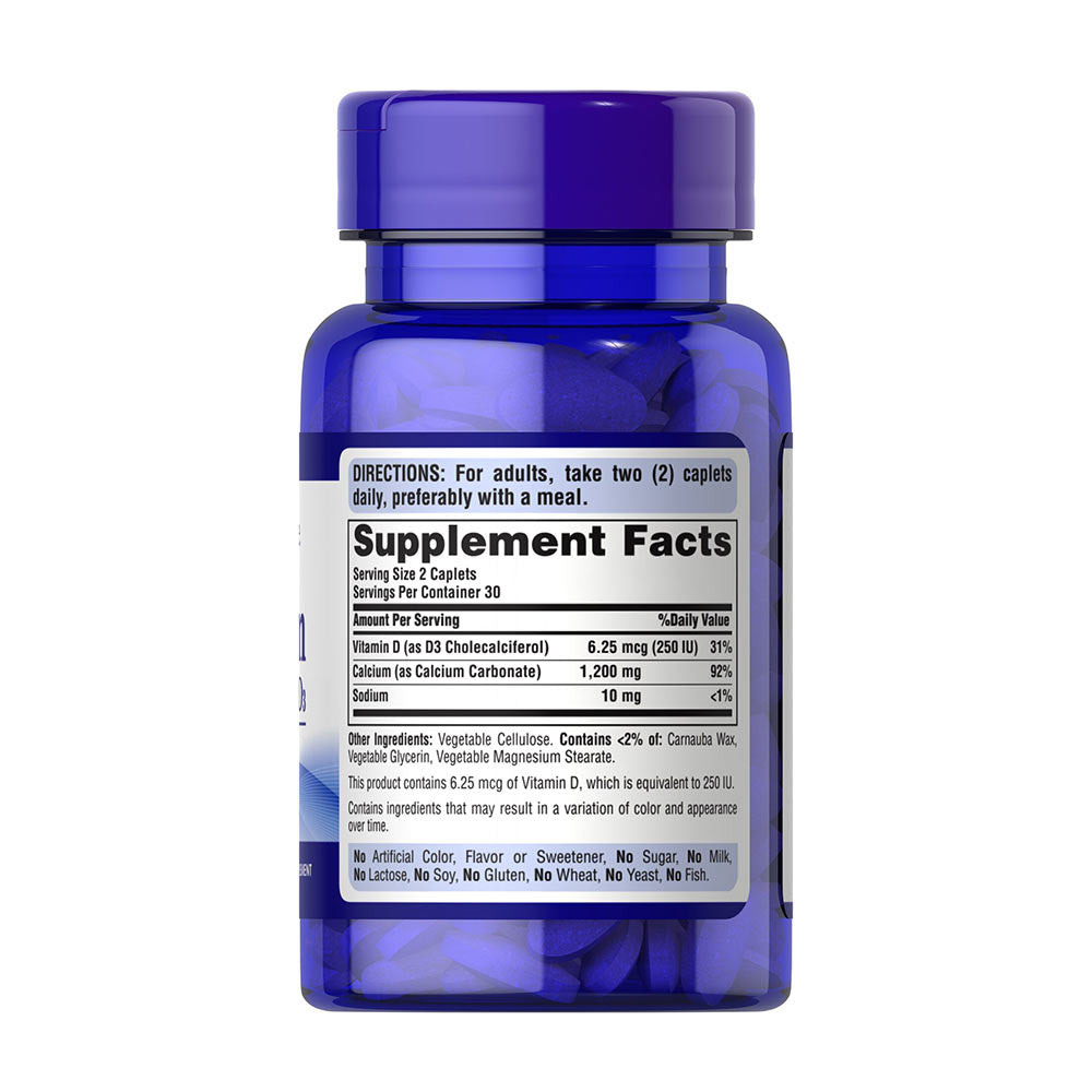 Puritan's Pride - Calcium + Vitamin D3 - 60 Tablets