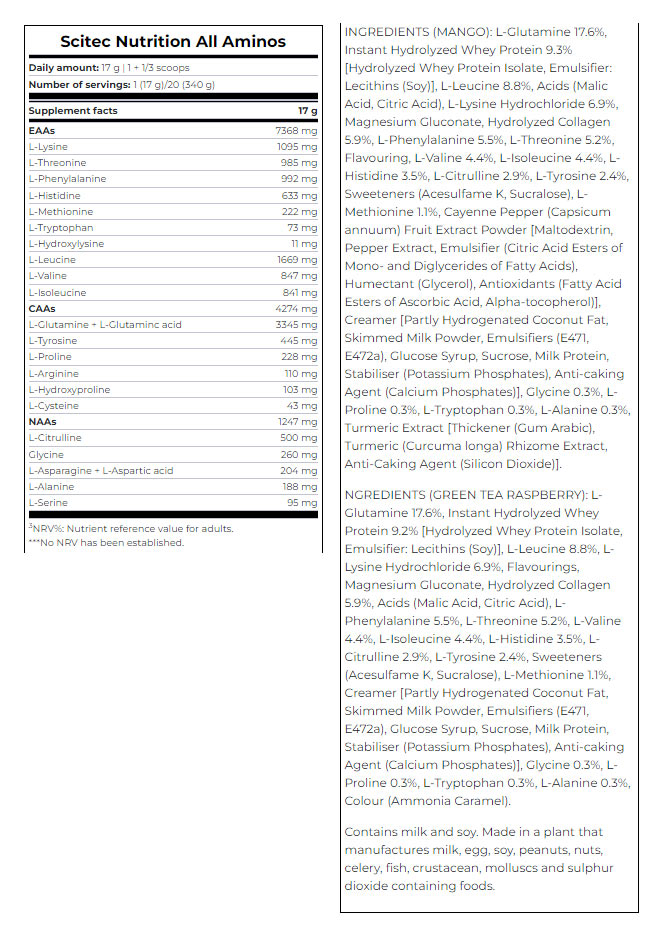 Scitec Nutrition - Mango - 340 g