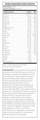 Daily Vitamin baksida med näringsinformation