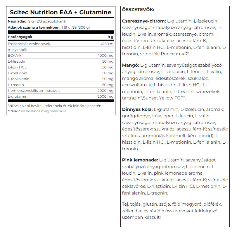 Scitec Nutrition - EAA + Glutamine