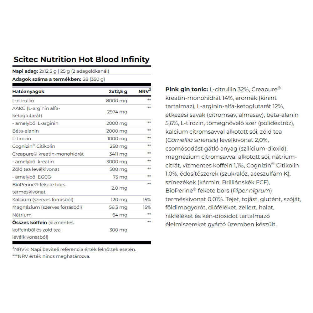 Scitec Nutrition - Hot Blood Infinity