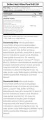 POW3RD! 2.0 Pre-Workout Pulver baksida näringsfakta