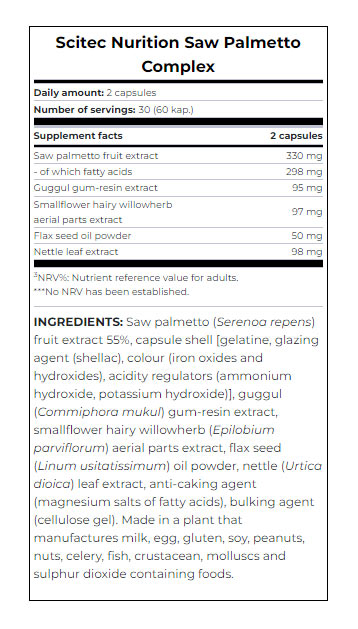 Scitec Nutrition - Scitec - Saw Palmetto Complex