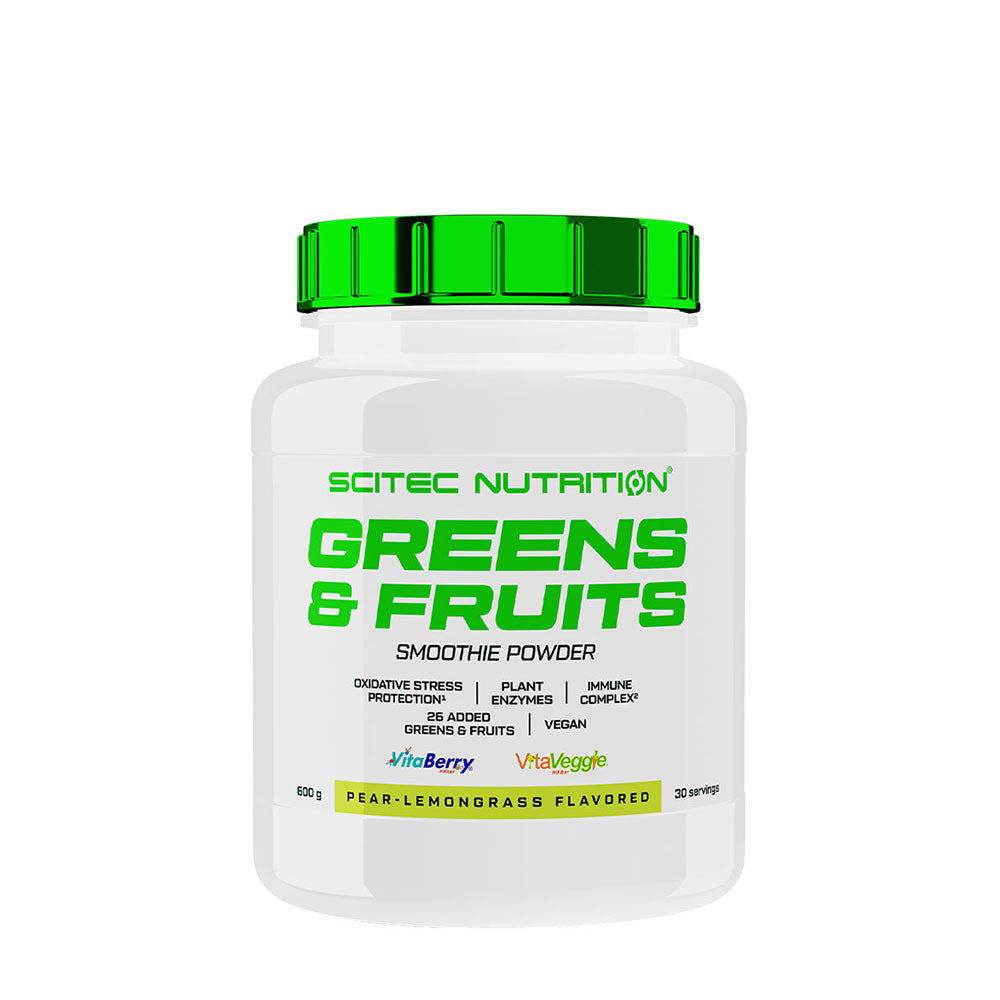 SciTec - Vita Greens & Fruits - Pear-Lemongrass, 600 g