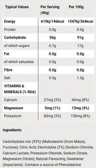 Go Electrolyte Powder baksida näringsfakta
