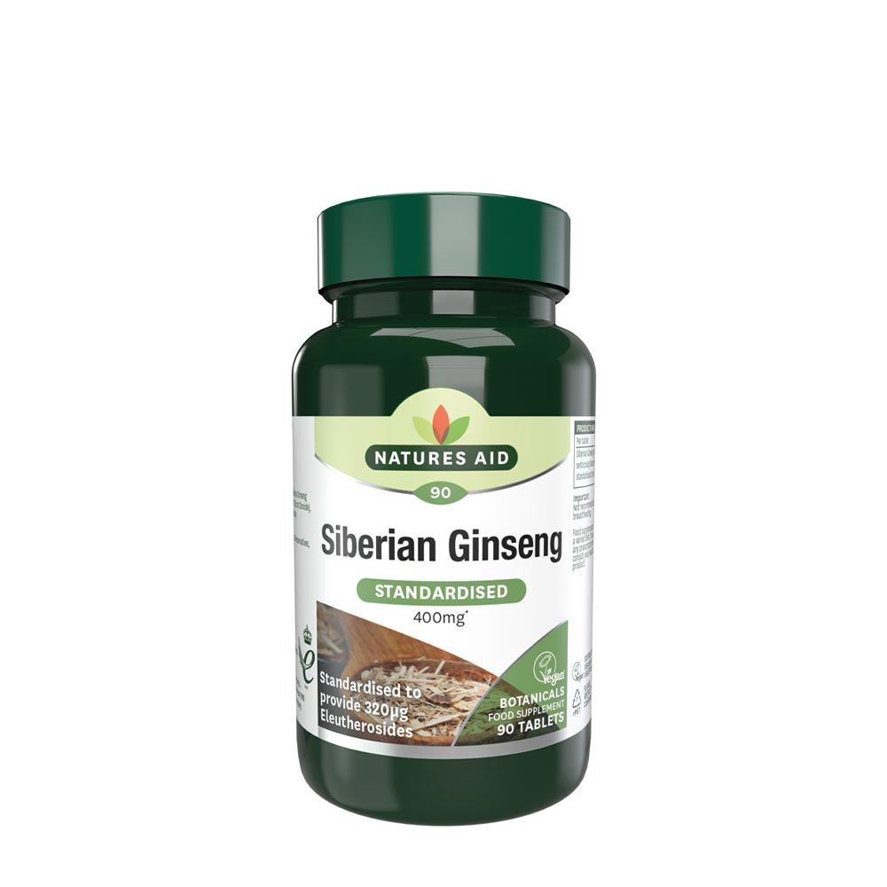 Natures Aid - Siberian Ginseng Standardized - 400mg