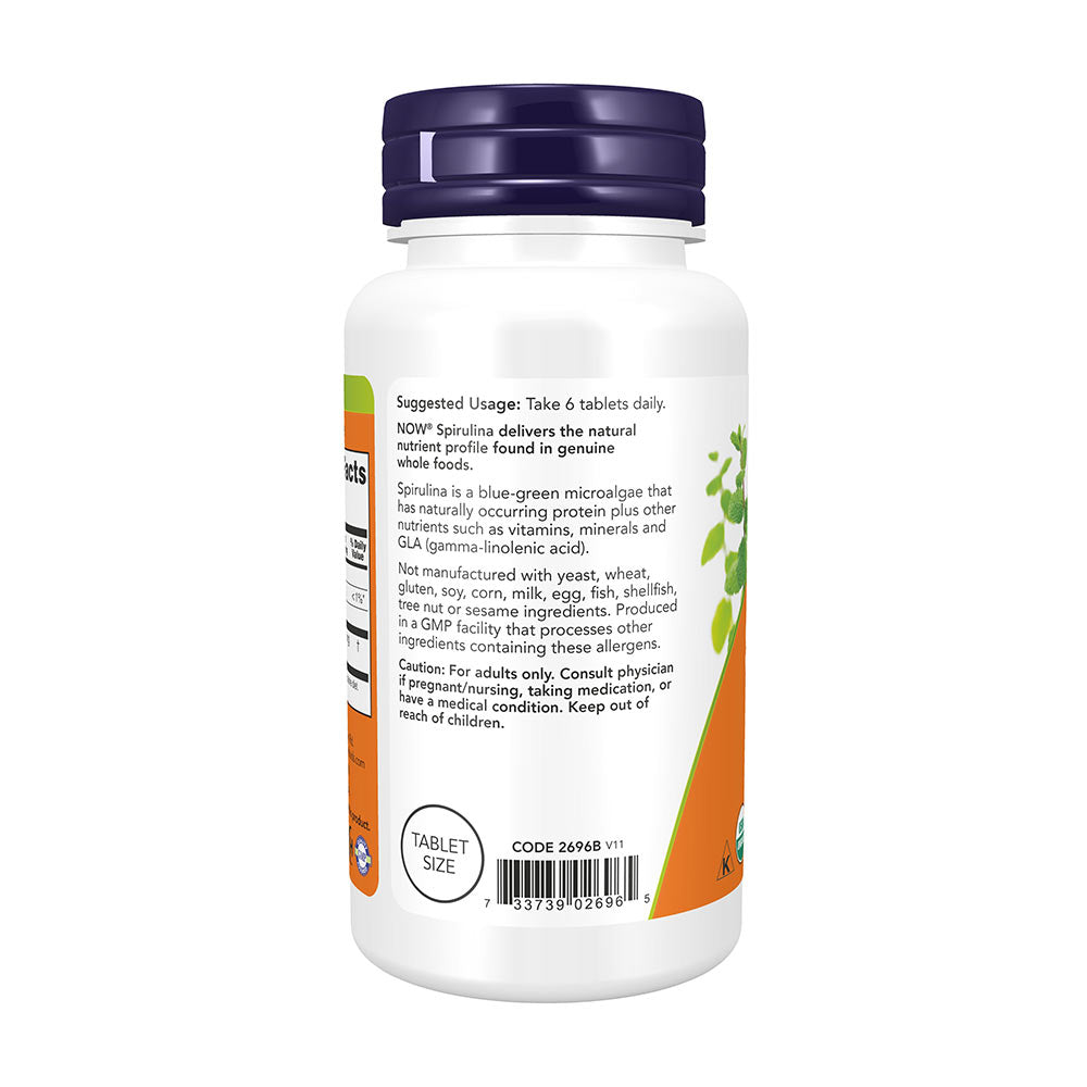 NOW Foods - Spirulina, 500 mg - 500 tabletter