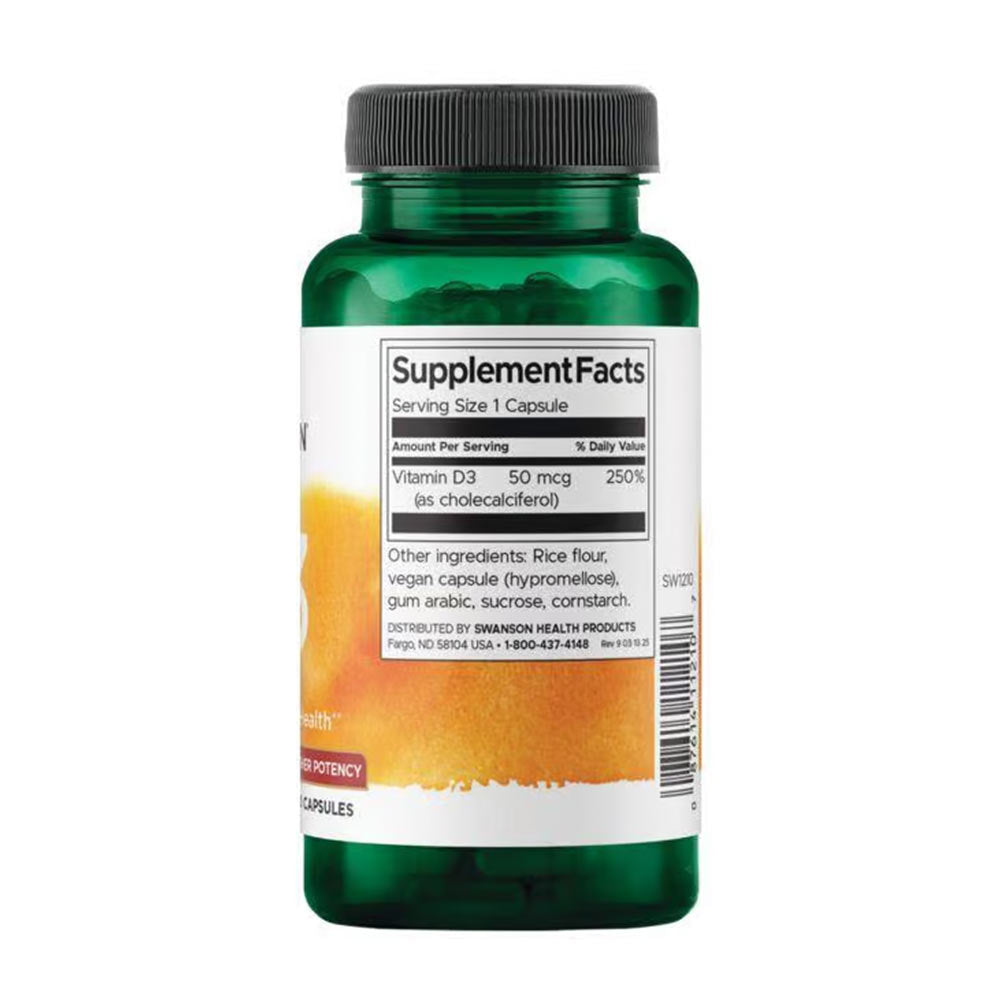 Vitamin D3 – 1000 IE ingredienser-lista