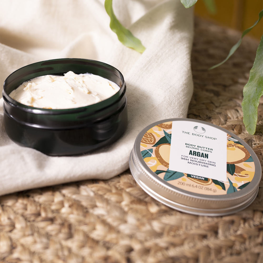 Argan Body Butter – 200ml ingredienser & etikett