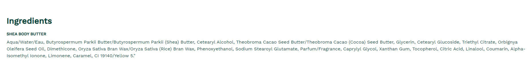 The Body Shop - Body Butter