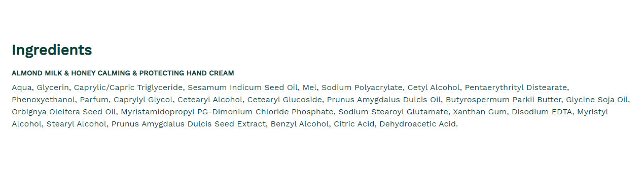 The Body Shop - Almond Milk Hand