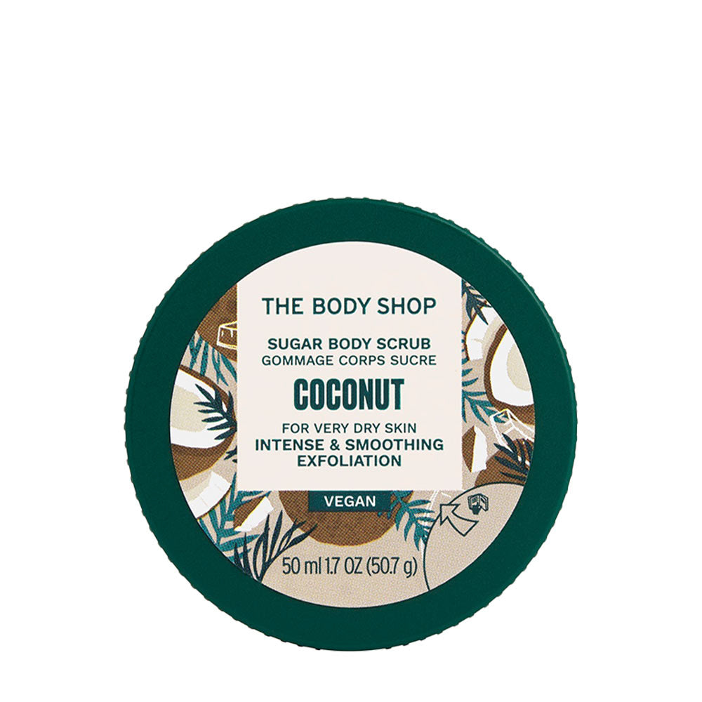 The Body Shop Body Scrub etikett närbild