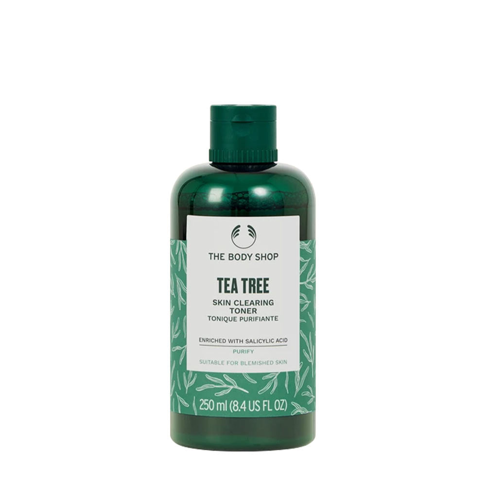 The Body Shop Tea Tree Skin Clearing Toner, 250ml, for oily and blemished skin, enriched with salicylic acid.