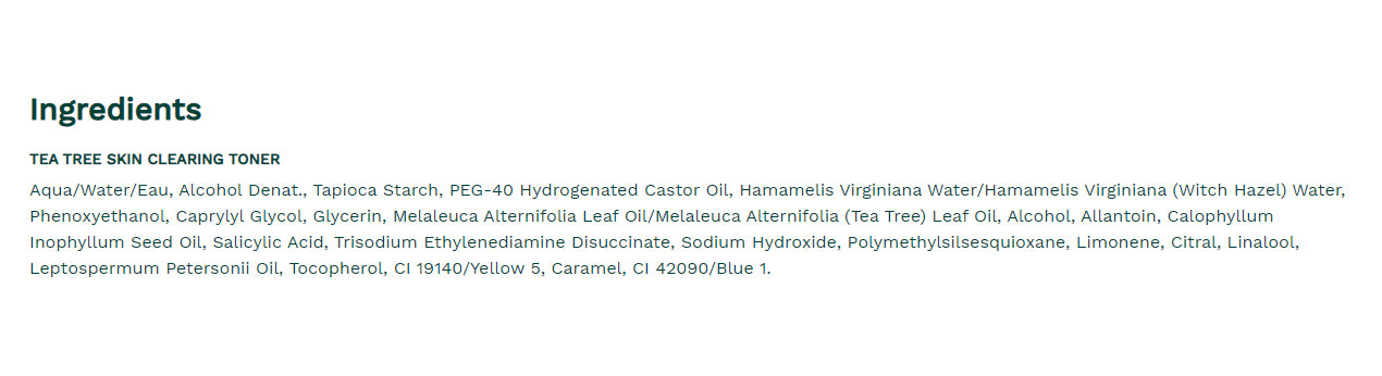 The Body Shop - Tea Tree -ihoille kirkastava toneri - 250ml (8,4 US fl oz)