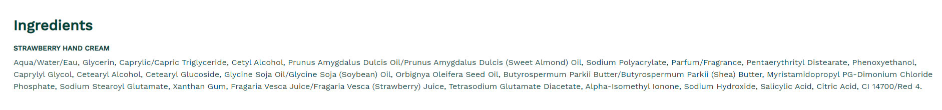 The Body Shop - Håndcreme