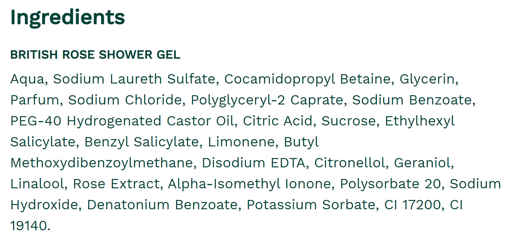 The Body Shop - Suihkugeeli