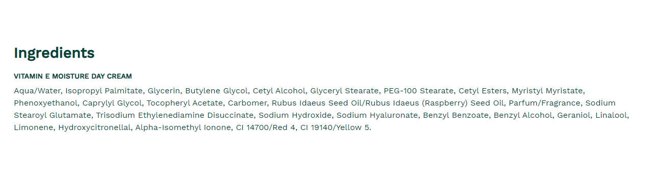 The Body Shop - Vitamin E