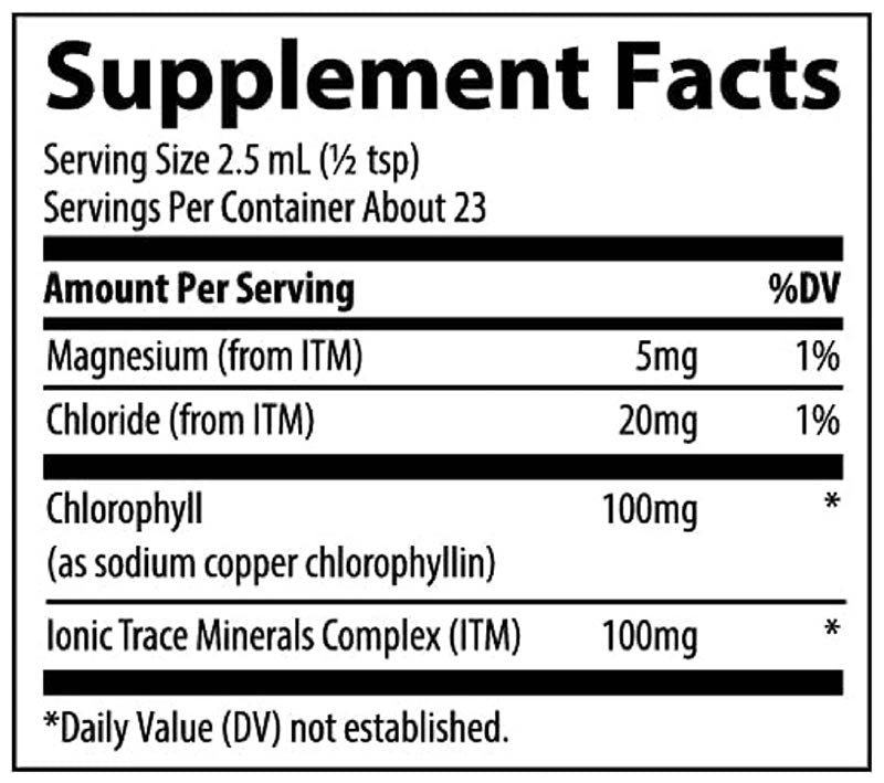 Trace Minerals - Ionic Chlorophyll