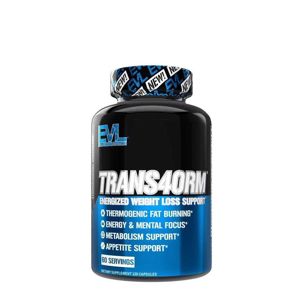 Evlution Nutrition Trans4Orm baksida näringsfakta