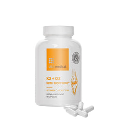 K2 + D3 With Bioperine baksida näringsfakta