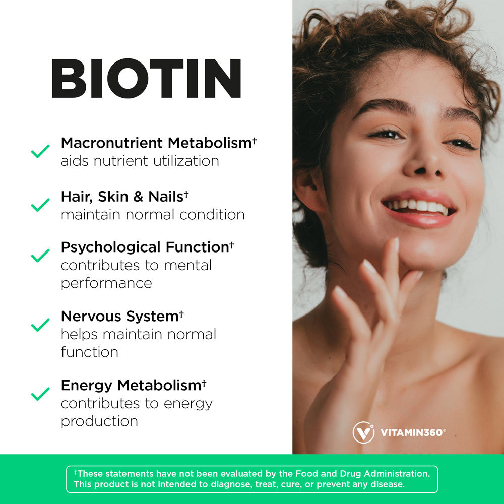 Vitamin360 Biotin ingredienser & etikett