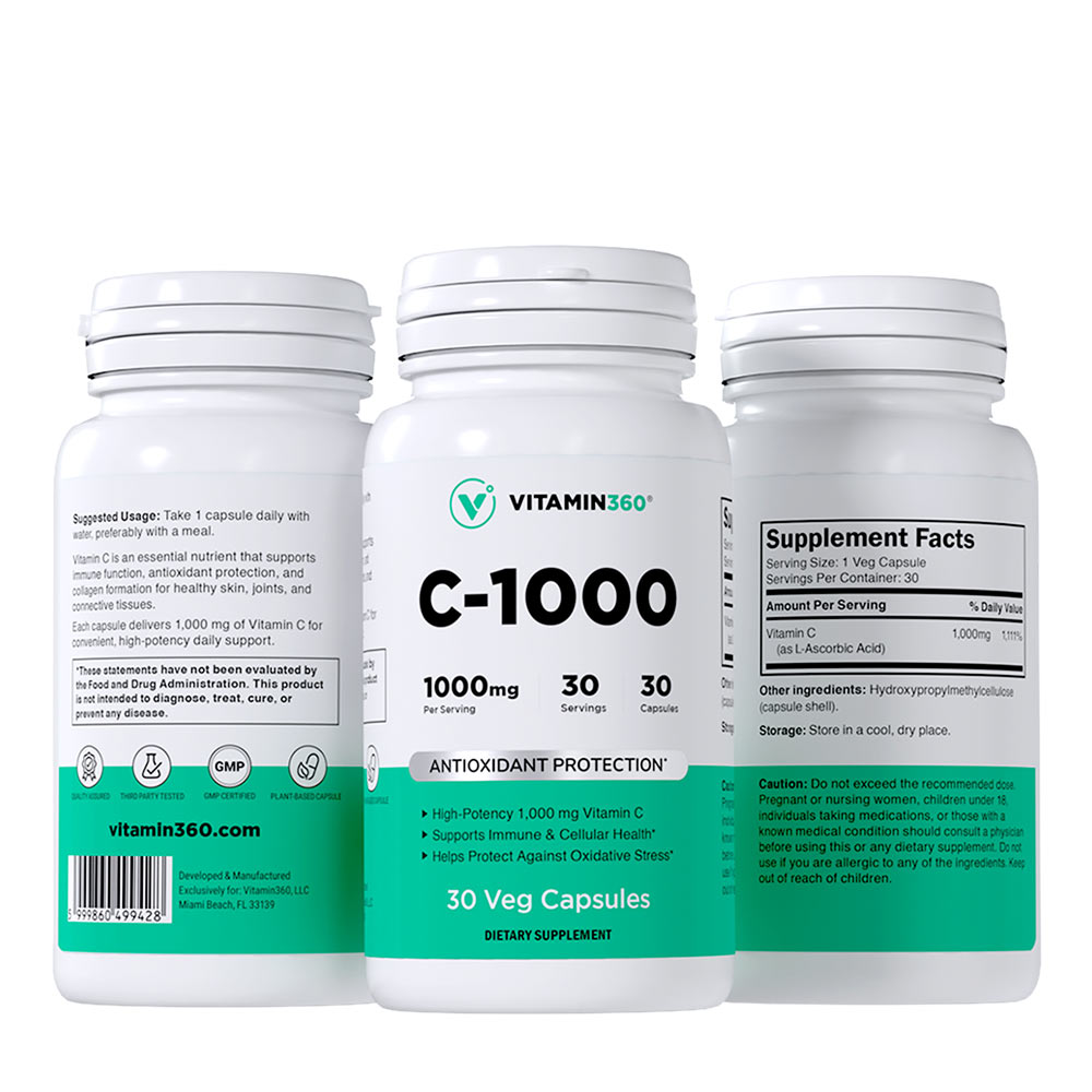 Vitamin360 C-1000 produktöversikt