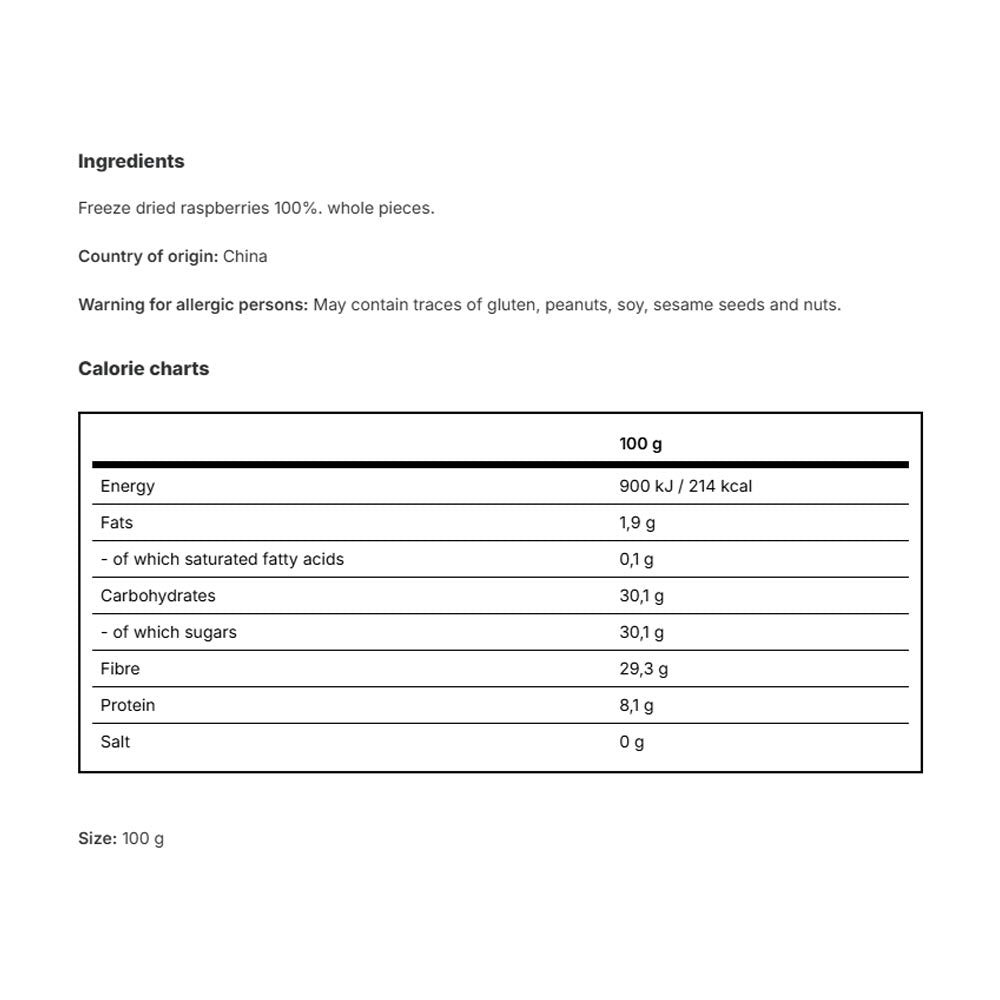 Vilgain - Frysetørrede Jordbær - 100g