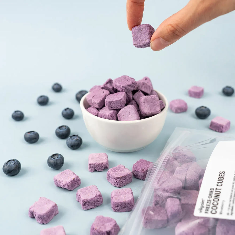 Vilgain - Coconut Cubes - Blueberry - 100 g