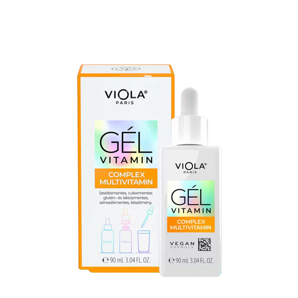 VIOLA Paris Vegan Complex Multivitamin Gel in a 90ml bottle with box packaging for optimal health benefits.