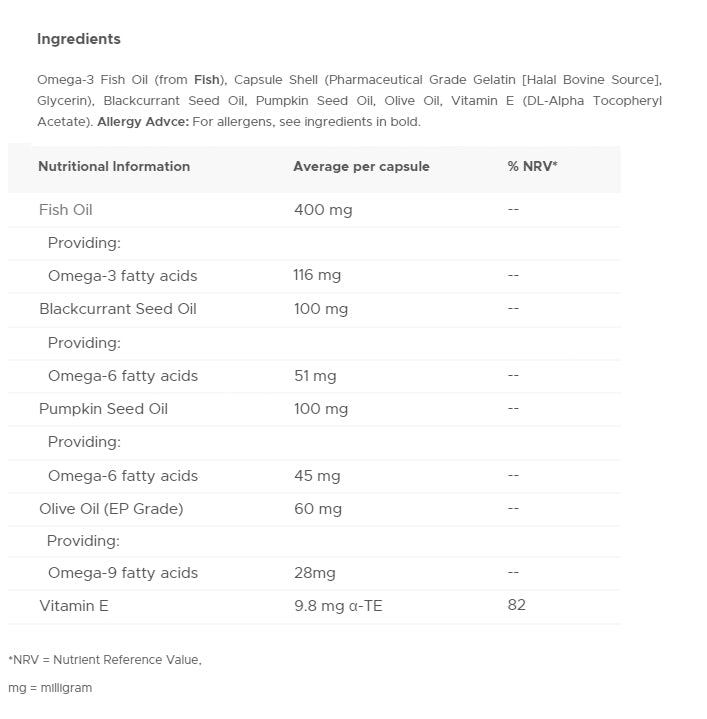Vitabiotics - Ultra Omega 3-6-9 - 60 kapselia