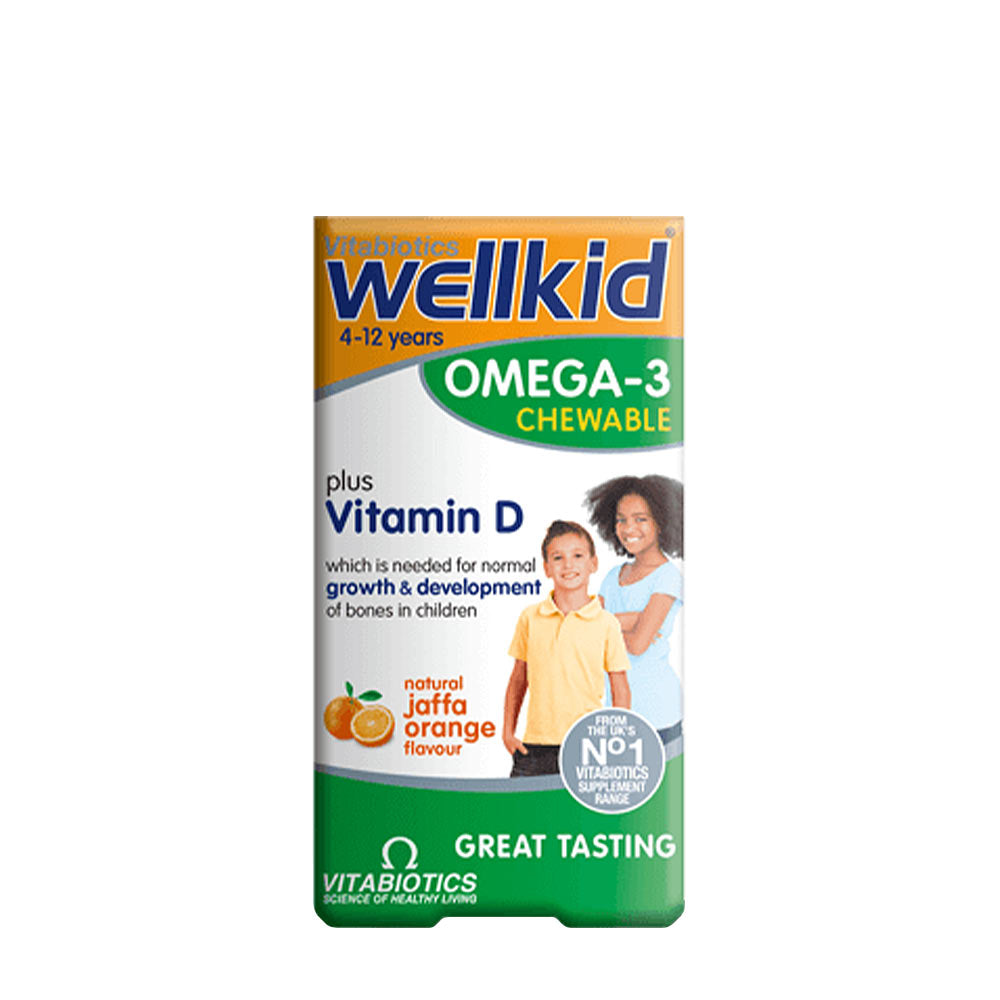 Vitabiotics - Wellkid Omega-3 Kumikarkit (Appelsiini - 60 Kapselia)