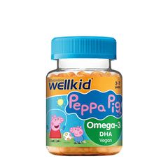 Wellkid Omega-3 DHA 30 Gummies baksida näringsfakta