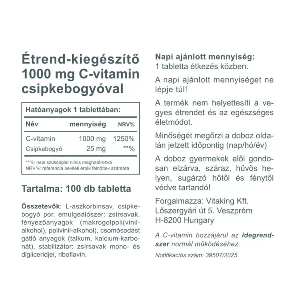 Vitaking - Vitamin C 1000 - 100 Tabs